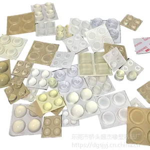 生产批发软质硅胶垫 自粘高弹橡胶脚垫 塑胶外壳防滑脚垫厂家