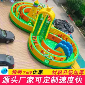 淘气堡儿童8字型充气攀岩滑梯 幼儿园环保益智健康充气攀岩设备