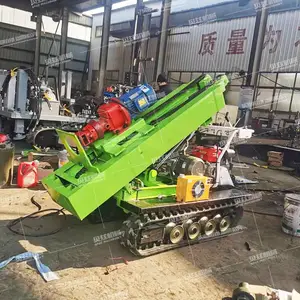 冲击式钻探打孔设备 小型履带款爆破孔设备 便捷式桩基孔设备