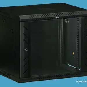 W26627 27U图腾挂墙柜监控机柜600*440/590*27U前玻璃门