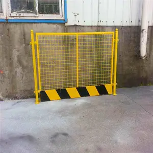 网片基坑护栏 临边防护栏杆 施工安全警示栏黄黑色止步栏