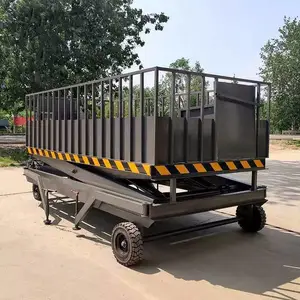 养猪厂转猪上猪升降机 固定式装猪神器 液压移动式卸猪台 猪跑道