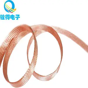铨得供应宽13mm***紫铜散热编织带 双层编织加工网管