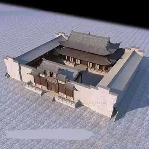 河北定兴 农村祠堂 戏台工程设计 戏楼工程施工