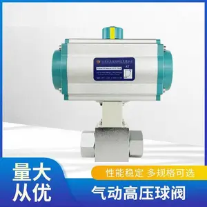 Q611气动高压锻钢液压螺纹丝扣丝口球阀开关切断O型阀