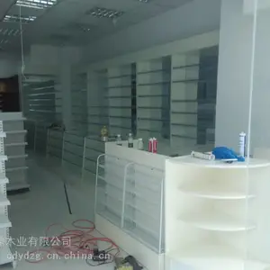 量身定做成都药房展柜、药店货柜、中药柜、药房药店货架厂家