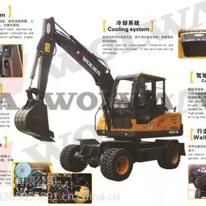 沃尔华新款柱塞泵85挖掘机DLS885-9M可以带360度液压抓木器