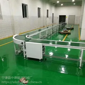 食品流水输送线/转弯机、中德皮带转弯输送机