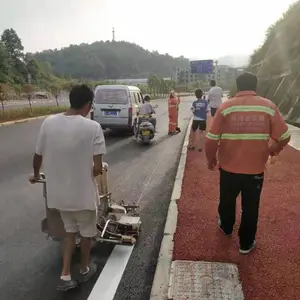 贵州贵阳花溪路迪安固化地坪车位划线及橡胶减速带哪家好