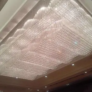 酒店宴会厅水晶灯 酒店会议室吸顶灯 酒店定制灯具厂家