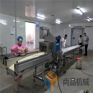 香酥鸡柳裹面包糠机 雪花鸡柳裹雪花片设备 欢迎来厂考察试机