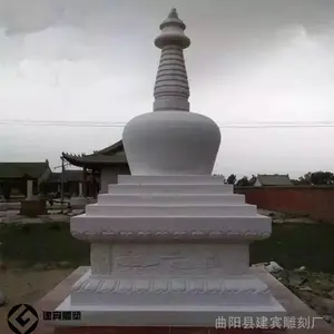 汉白玉舍利塔石雕 宝塔雕刻厂家功德碑佛塔石雕