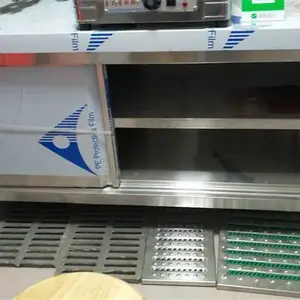 供应加厚不锈钢双层工作台三层案板规格拉门配菜案台双通拉门工作台