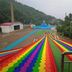山东七彩滑道 彩虹滑道 七彩旱雪生产厂家