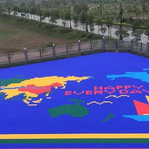 篮球场悬浮式拼装地板 幼儿园悬浮式拼装地板 社区公园悬浮式拼装地板