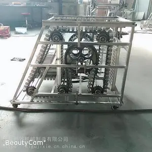 无油烟链式自动旋转不锈钢多功能烤串烧烤机