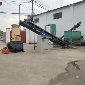 55KW生物质燃料颗粒机 450型平模木屑颗粒机 恒瑞达锯末秸秆制粒机