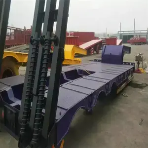 散装饲料运输车 40英尺花栏集装箱半挂车 厢式运输拖挂车