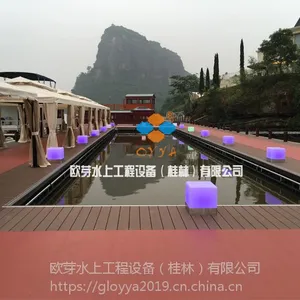 水上泳池浮动平台桂林欧芽水上工程设备