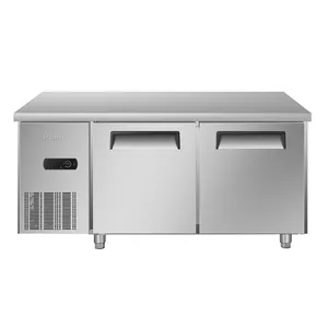 海尔(Haier) 不锈钢商用厨房冰箱1.5米操作台冷藏柜饭店冷柜