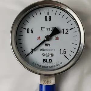 BLD|布莱迪不锈钢压力表YTH-100.531|YTH-150|YTH-63氧气禁油现货