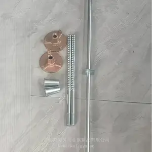 45#高强度三段止水螺杆中间螺杆端螺杆止水片组成中间螺杆止水片