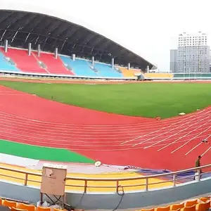 学校透气型塑胶跑道操场材料批发公司 塑胶跑道透气型体育场地面施工承接