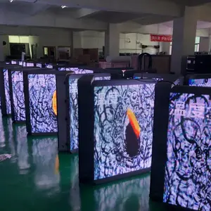 九江玻璃橱窗led透明显示屏价格 魔方显示屏定制厂家—华信通