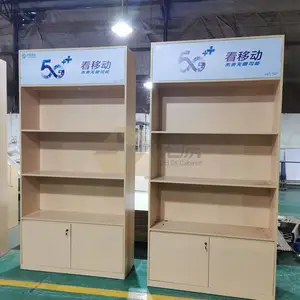 实力***移动手机展示柜台定制 移动新版数码展示柜价格