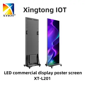 兴通XT-L201户外电子显示屏LED双面折叠海报屏p1.86室内广告屏
