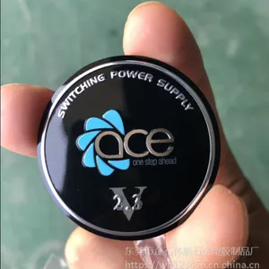 金属标牌铝标牌高光批花凸字铭牌¢42MM定制LOGO