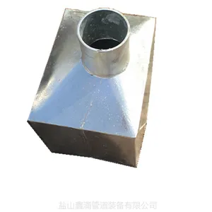 河北鑫涌牌镀锌落水斗DN100雨水斗厂家 碳钢方形排水雨水斗价格实惠