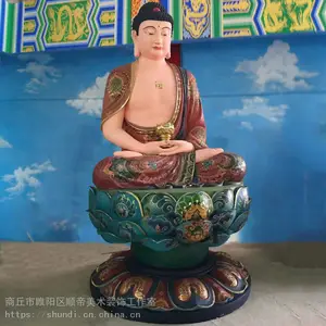 专业绘制各种雕塑上色佛像上色贴金箔寺庙背景墙壁画