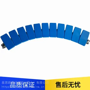 定做843型扣链式直输链小转弯半径平顶网链不锈钢链条小瓶子传输
