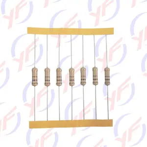 厂家发货CF碳膜1W色环插件铜脚碳膜电阻器
