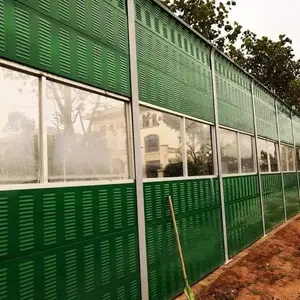 喜振出品 高速隔音墙吸声屏障 金属降噪隔声板安装