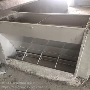 不锈钢通体养猪食槽 单面双面食槽 养殖户育肥专用设备可定制