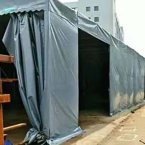 推拉雨蓬移动雨篷仓库物流蓬工地蓬活动厂房篷车棚货蓬篮球场篷