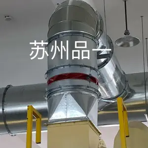 风道软管圆形风机软连接 品一硅橡胶软接头阻燃玻璃纤维
