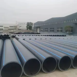 圣通PE给水管 聚乙烯管材引水管 PE给水拉管 160黑色给水pe管