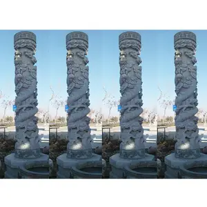 大型石表雕刻公司推荐 古代石雕桓表多少钱 墓地石材望柱直销