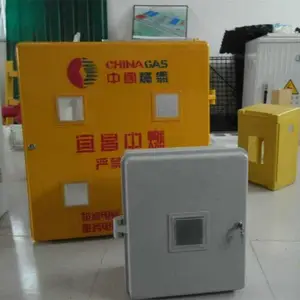 玻璃钢燃气表箱 防腐SMC燃气表箱 玻璃钢表箱
