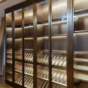 不锈钢装饰展示柜酒柜定制金属钢板柜书柜置物柜客厅电视柜红酒架