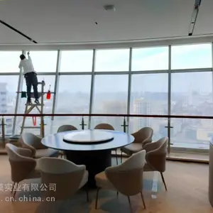 上海酒店餐厅装饰玻璃贴膜 酒店隔热膜