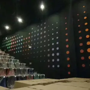 鲲世德聚酯纤维吸音板穿孔圆孔大小间距造型可定制