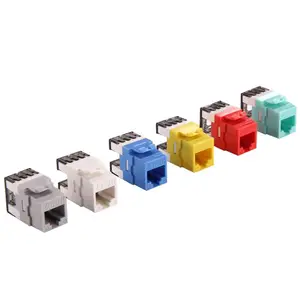 爱谱华顿(AIPU) 超五类180度非屏蔽RJ45模块 白色 AP-5E-03-180