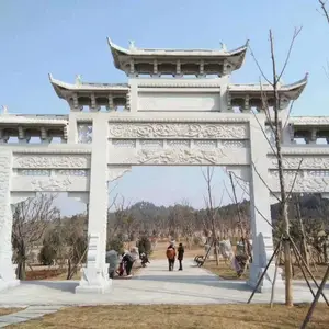 寺庙三门石雕牌楼厂家直销-金玉石雕