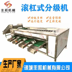 果蔬分级机生产厂家,土豆红薯滚杠式分级机,百香果橙子滚杠分级机