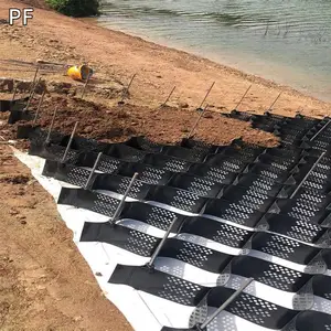 提升路基耐久性超声波焊接土工格室 生态复绿高强三维立体网格