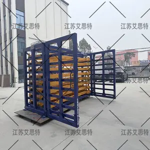 抽屉式板材存放架 可抽拉板材货架 仓储玻璃板材分类存储架